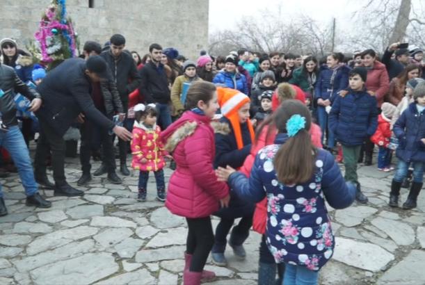 Qəbələdə yaşayan udilər Milad bayramını qeyd ediblər