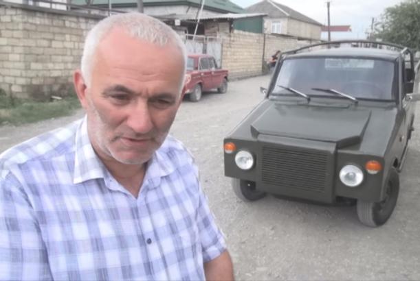 Xaçmaz sakini qeyri-adi avtomobil düzəldib