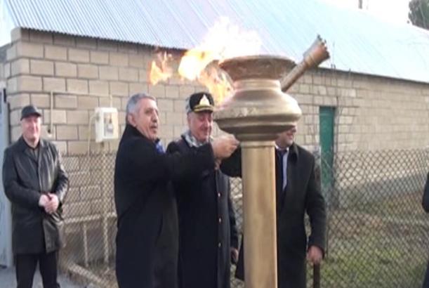 Lahıc kəndinə ilk dəfə təbii qaz verildi