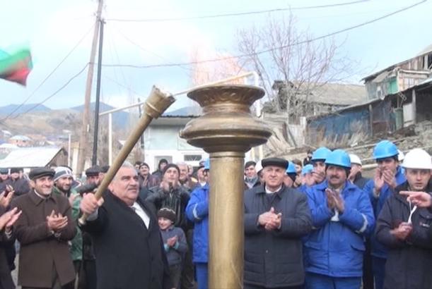 Daşkəsənin Quşçu və Bayan kəndlərinə ilk dəfə təbii qaz verildi