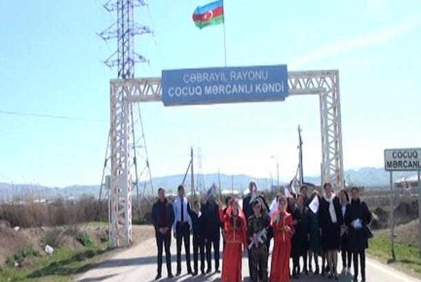 Bərdə məktəbliləri Cocuq Mərcanlıda olublar