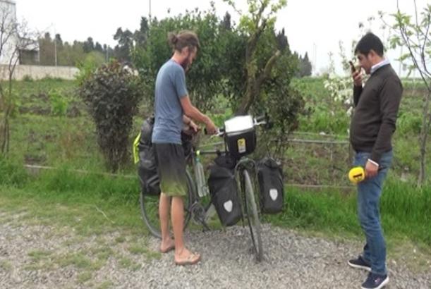 Velosipedi oğurlanan avropalı turistin Azərbaycanla bağlı söylədikləri