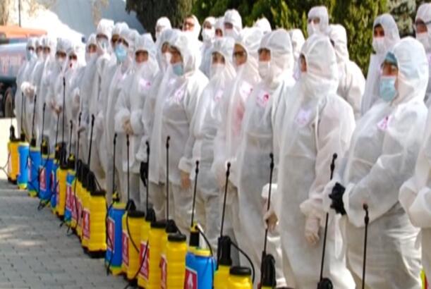 Şəmkirdə kompleks dezinfeksiya işləri davam edir