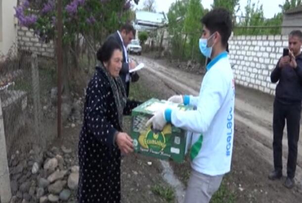 Qazaxda ahıl və aztəminatlı ailələrə ərzaq yardımı davam edir