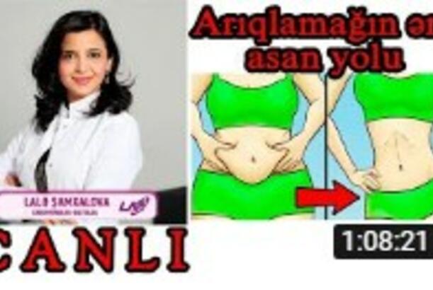Arıqlamağın ən tez və asan yolları – diyetoloq Lalə Şamxalova canlı yayımda sualları cavablandırır