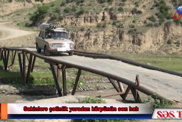 Tovuzda təhlükə saçan körpü