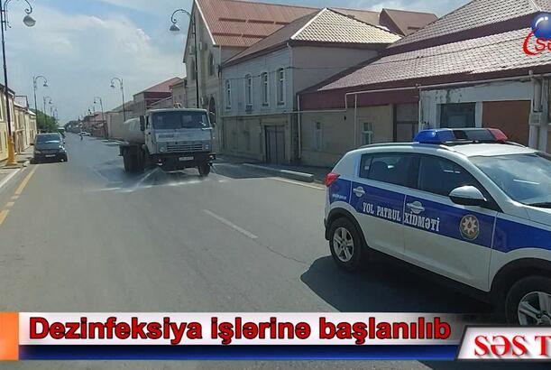 Qubada dezinfeksiya işlərinə başlanılıb