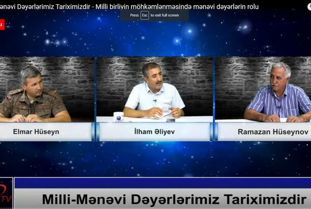 Milli-Mənəvi Dəyərlərimiz Tariximizdir - Milli birliyin möhkəmlənməsində mənəvi dəyərlərin rolu