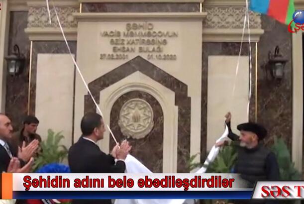 Şəmkirlilər Şəhidin adını belə əbədiləşdirdilər