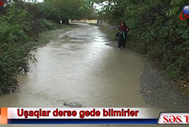 Uşaqlar dərsə gedə bilmirlər Ağstafada