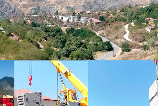 Laçın şəhəri, Zabux və Sus kəndlərinə enerji verildi - Son görüntülər