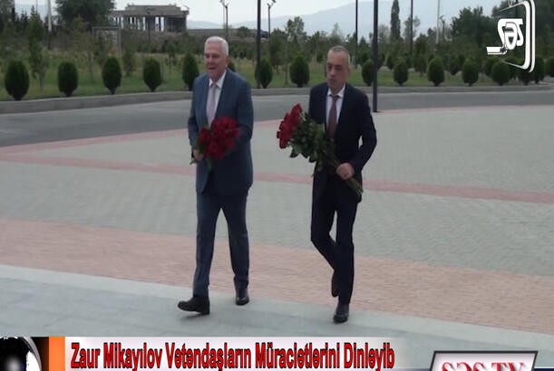 Zaur Mikayılov vətəndaşların müraciətlərini dinləyib