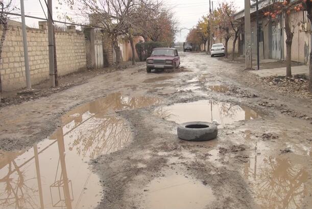 Gəncəlilərin yol dərdi - bərbad, yararsız, palçıqlı küçələr