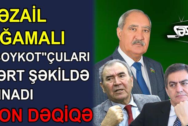 Fəzail Ağamalı "boykot"çuları sərt şəkildə qınadı