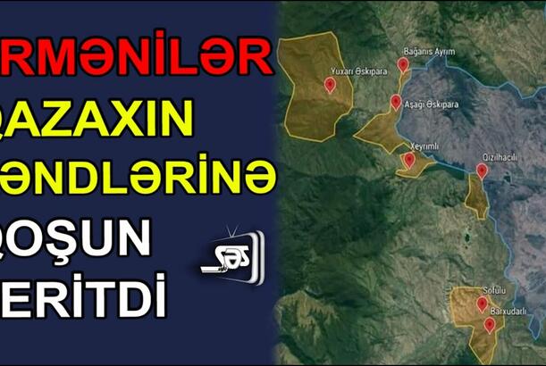 Ermənilər Qazaxın kəndlərinə qoşun yeritdi