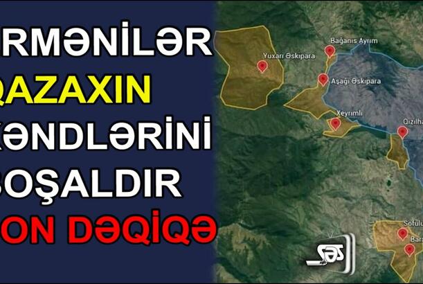 Ermənilər Qazaxın kəndlərini boşaldır