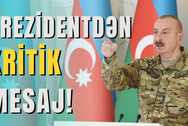 TƏCİLİ: ermənilər SİLAHLANIR: Ordumuz hər şeyə hazır olmalıdır