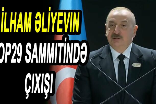 İlham Əliyevin inkişaf etməkdə olan kiçik ada dövlətlərinin COP29 sammitində çıxışı