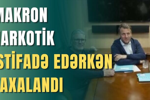 Makron narkotik istifadə edərkən yaxalandı