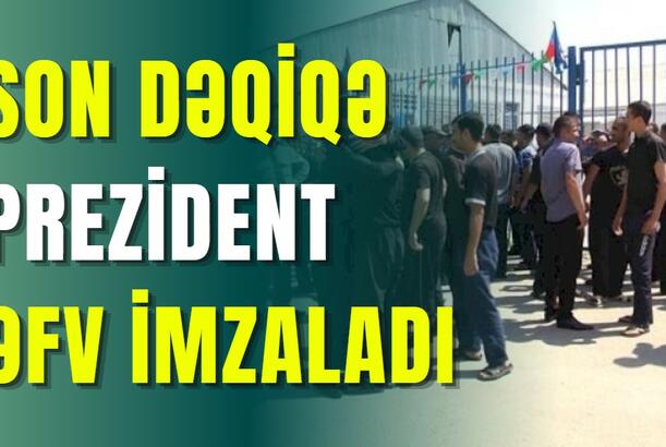 Prezident əfv imzaladı - SON DƏQİQƏ