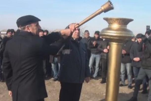 Şəkinin daha bir kəndinə təbii qaz verilib